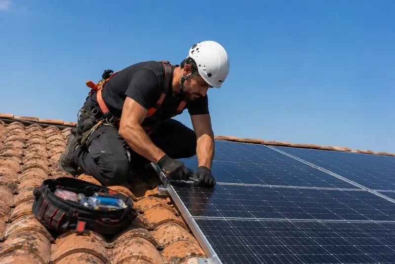 Maintenance et monitoring de panneaux solaires à Fontrabiouse