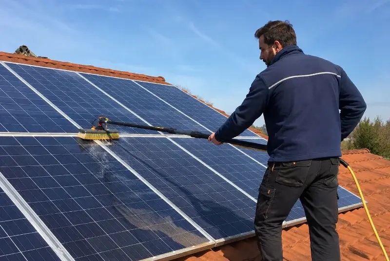 Nettoyage et entretien de panneaux solaires à Fontrabiouse